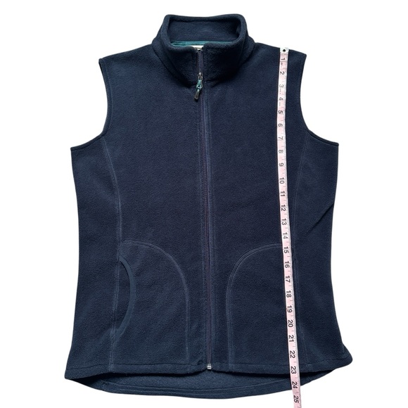 Woolrich Women’s Andes Fleece Navy Blue Zip Up Vest Small - Picture 8 of 9